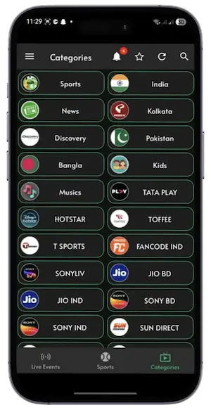 Live Score Screenshot